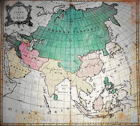 карта 1754 года 